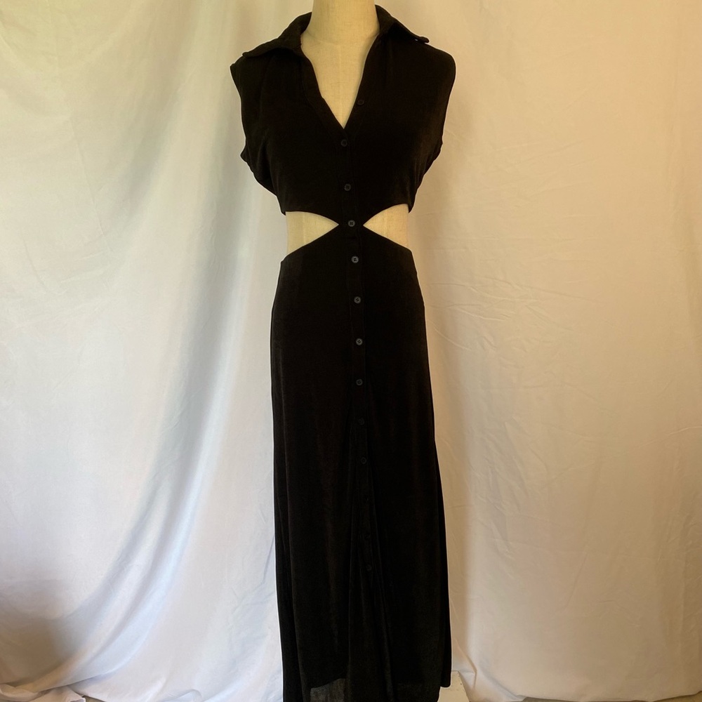 VICI Black Cutout Maxi Dress